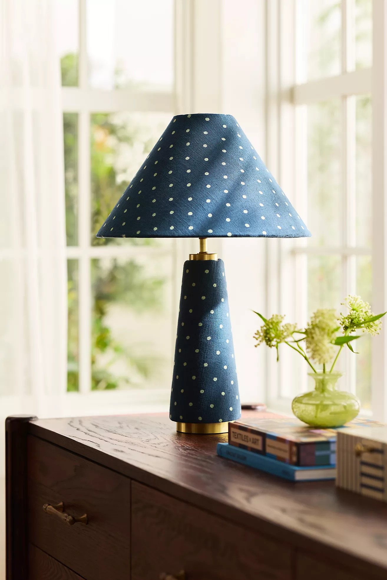 Lulu Printed Fabric Upholstered Empire Table Lamp | Anthropologie (US)
