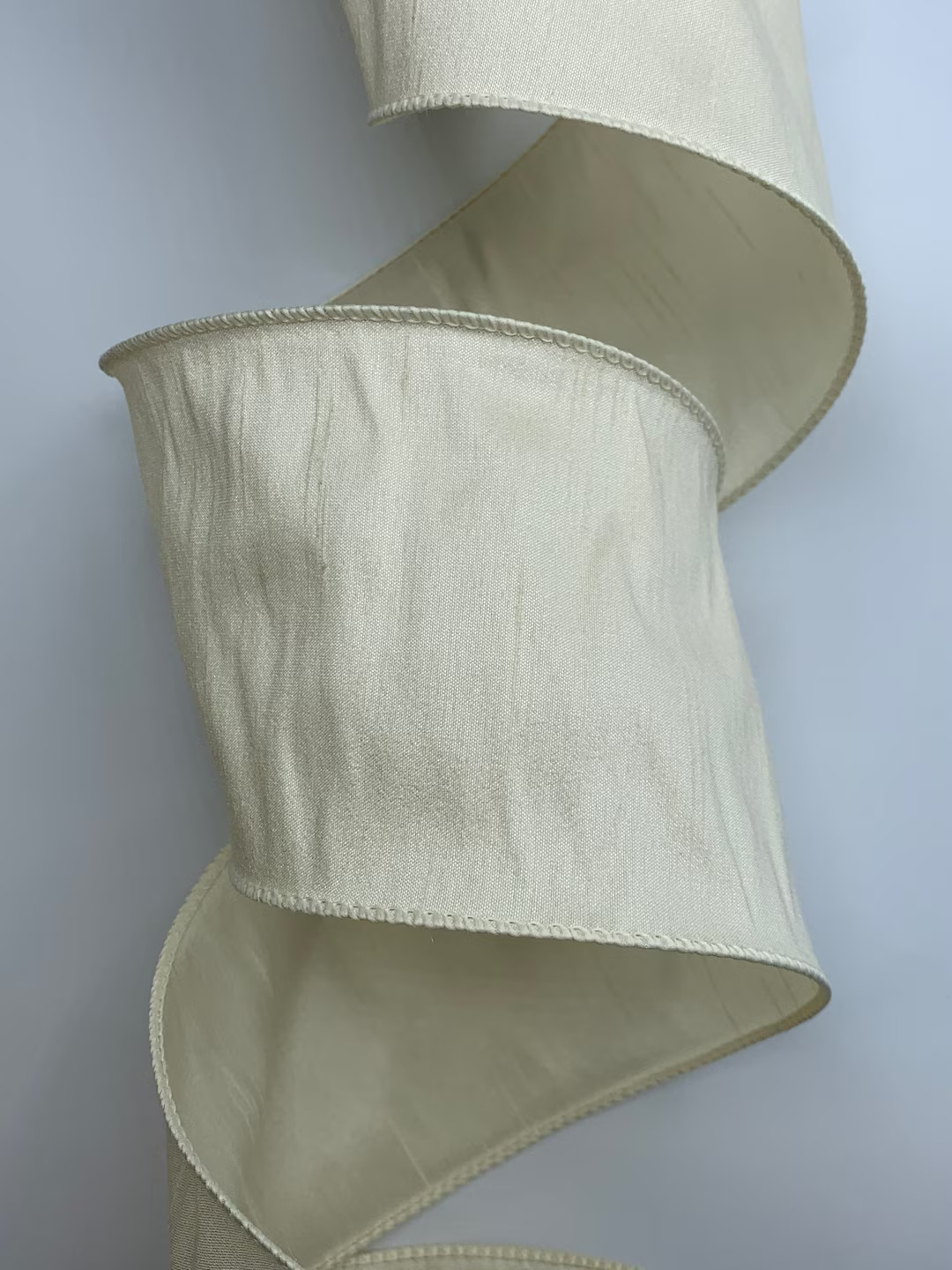 1.5 2.5 or 4 Ivory Dupioni  Faux Silk  - Etsy | Etsy (US)