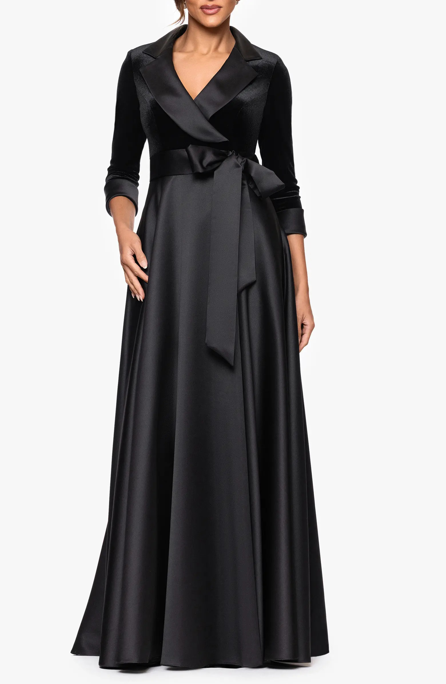 Velvet & Satin Ballgown | Nordstrom