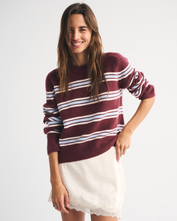 The A&F Madeline Crew Sweater | Abercrombie & Fitch (US)
