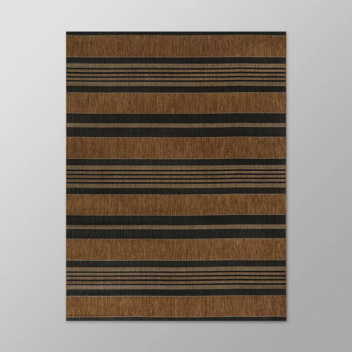 5'3"x7' Stripe Outdoor Rug Brown - Threshold™ | Target