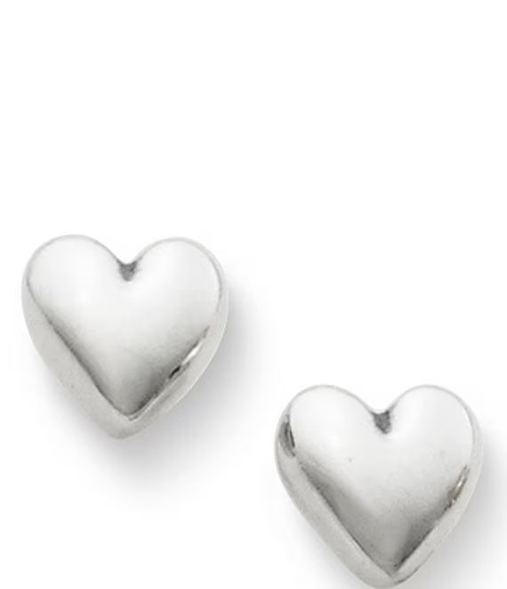 Solid Heart Sterling Silver Stud Earrings | Dillards