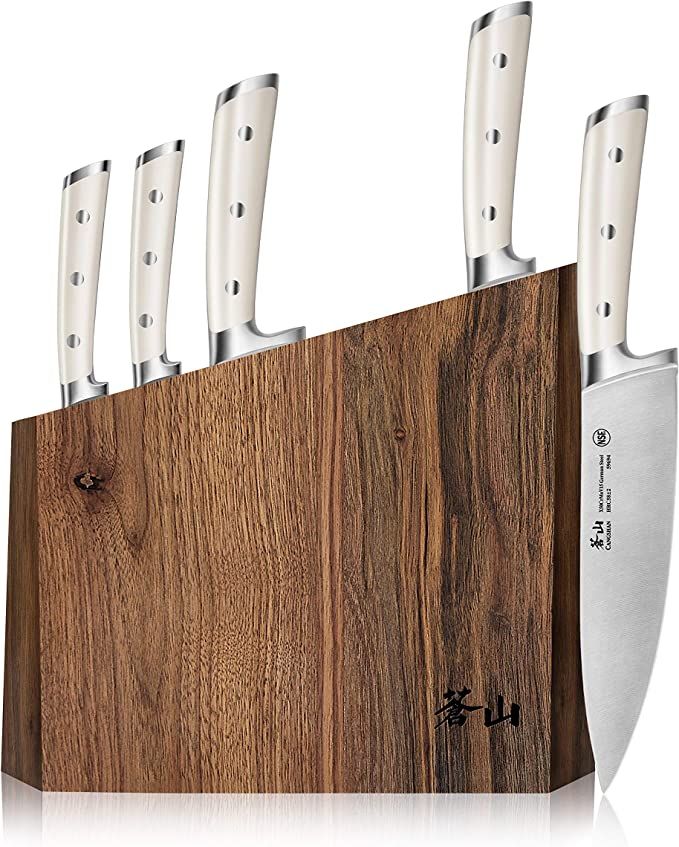 Cangshan S1 Series 59663 6-Piece German Steel Forged Knife Block Set | Amazon (CA)