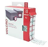 VELCRO Brand Dots with Adhesive White | 200 Pk | 3/4" Circles | Sticky Back Round Hook and Loop C... | Amazon (US)