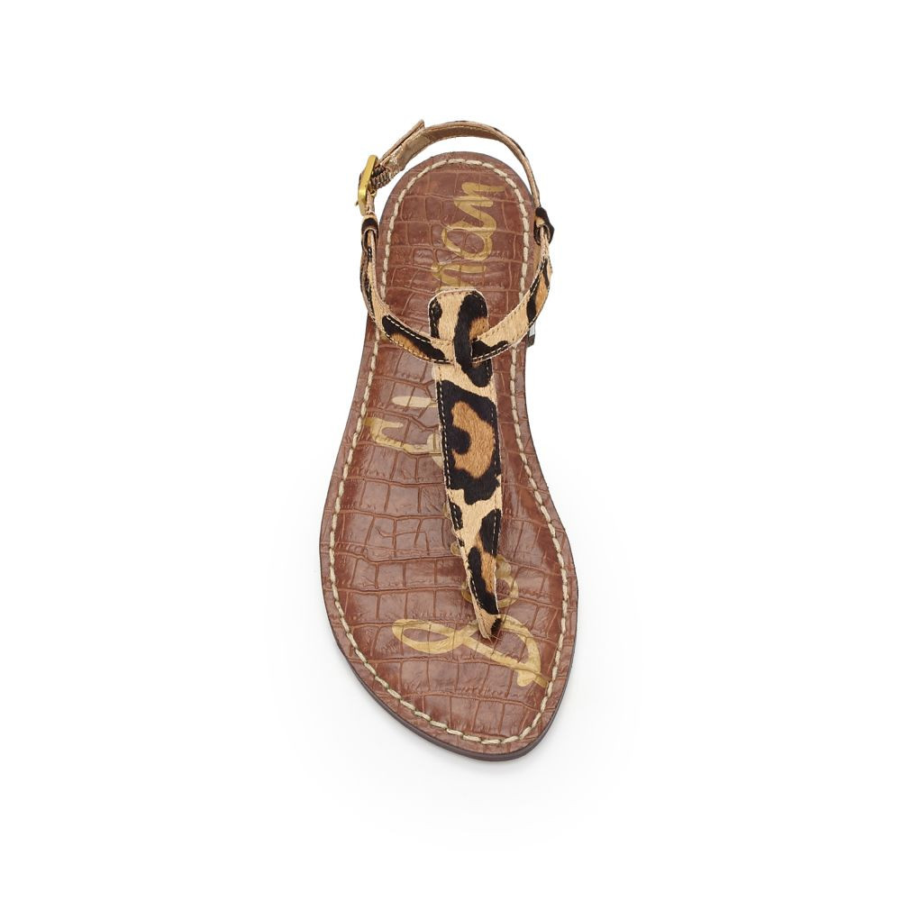 Sam Edelman Gigi Thong Sandal New Nude Leopard | Sam Edelman