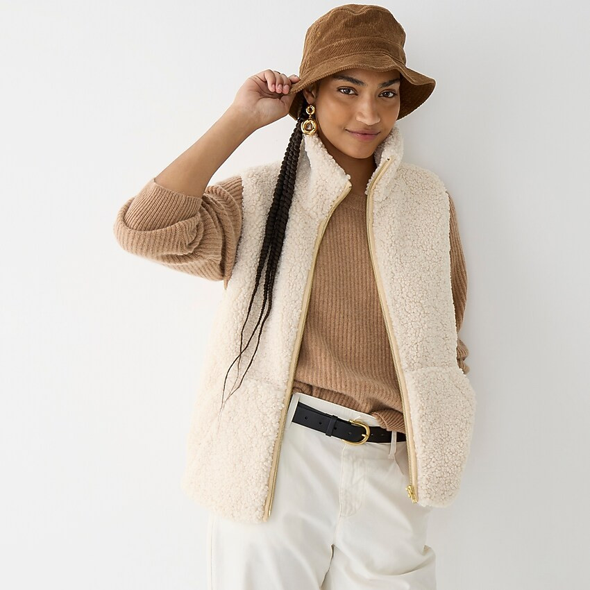 Teddy sherpa vest | J. Crew US