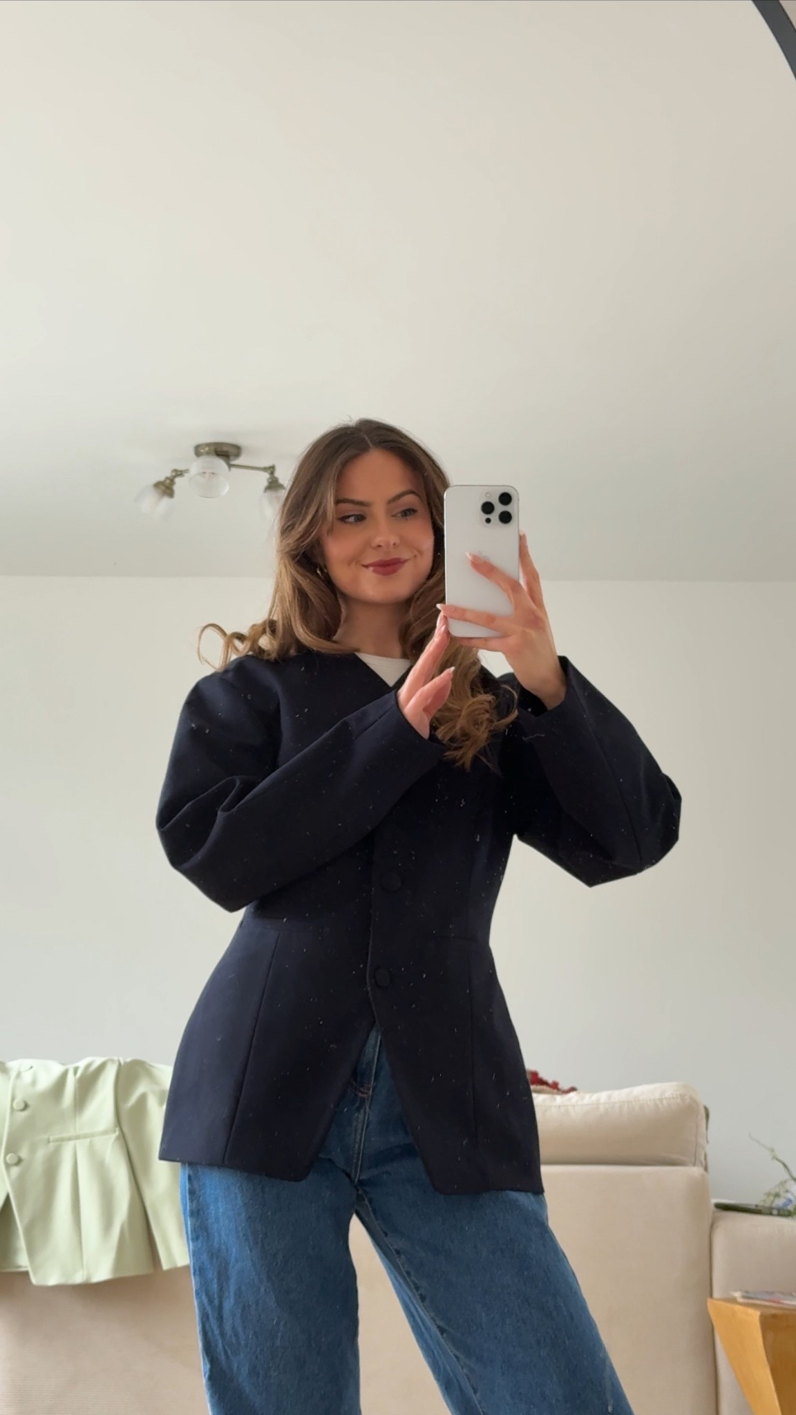 Cinched waist blazer! I wear an 8 🤍

#LTKuk #LTKspring #LTKwinter