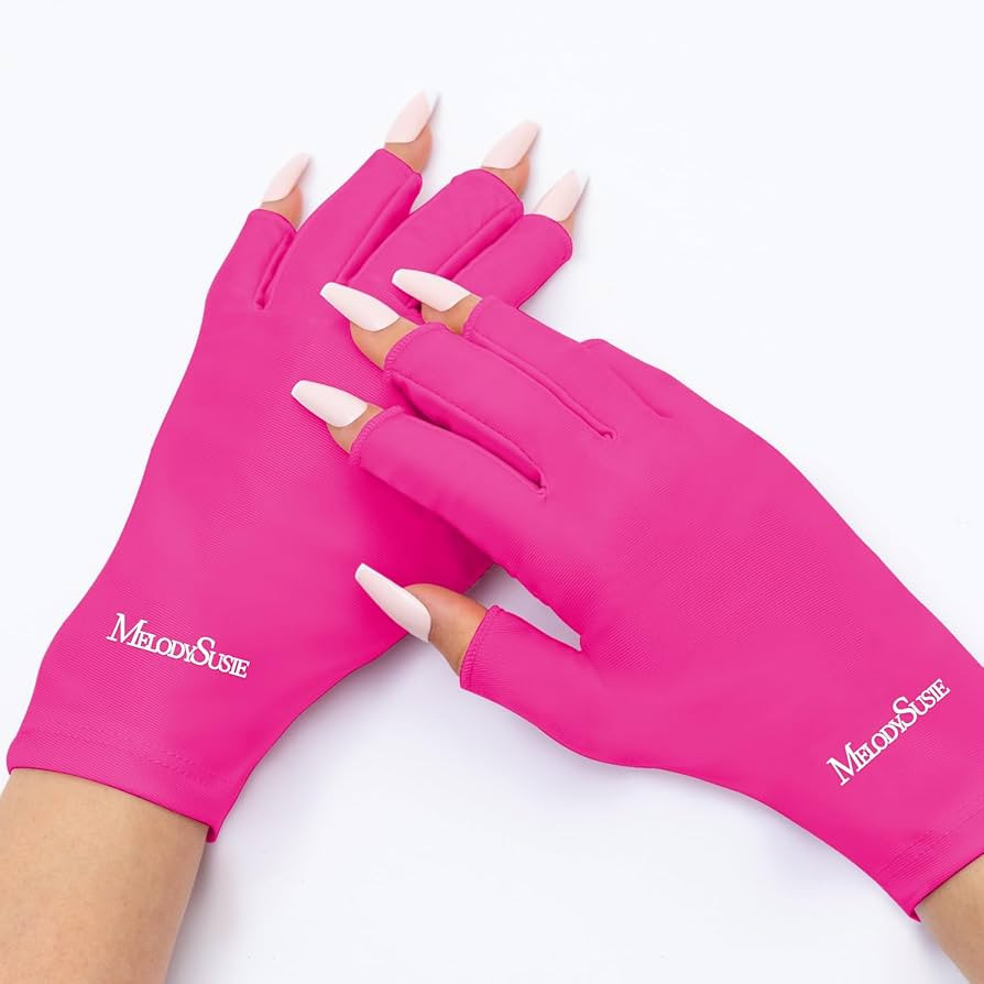MelodySusie Premium UV Protection Gloves for Manicures, Cool Feeling Fabric,Professional UPF50+, ... | Amazon (US)