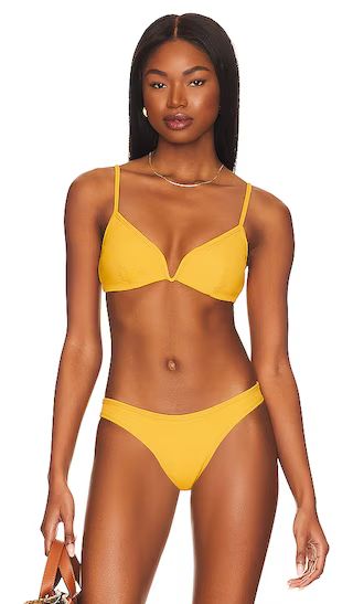 Helena Bikini Top in Sunshine Gold | Revolve Clothing (Global)
