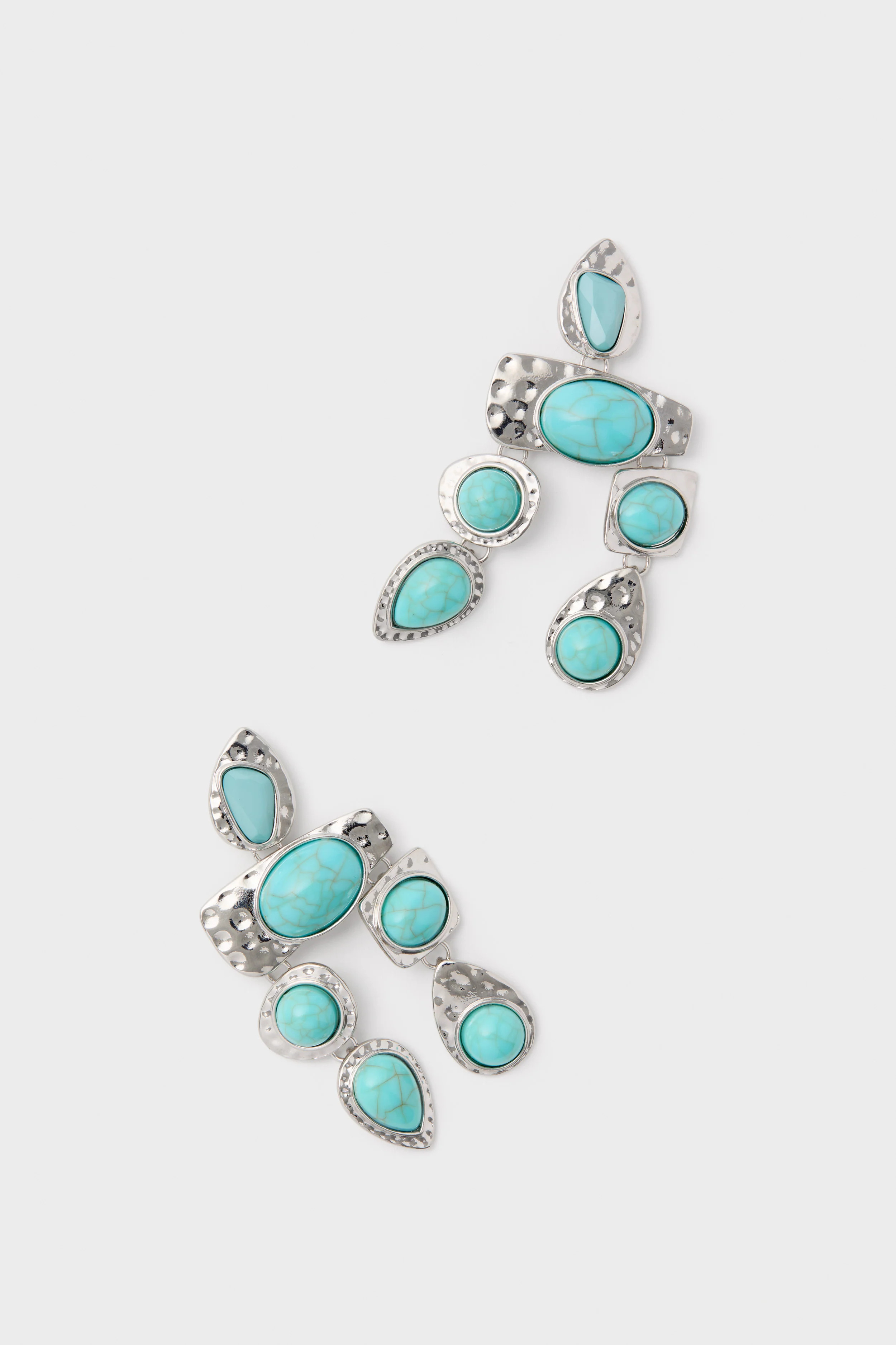 Silver Turquoise Stone Earrings | Tuckernuck (US)