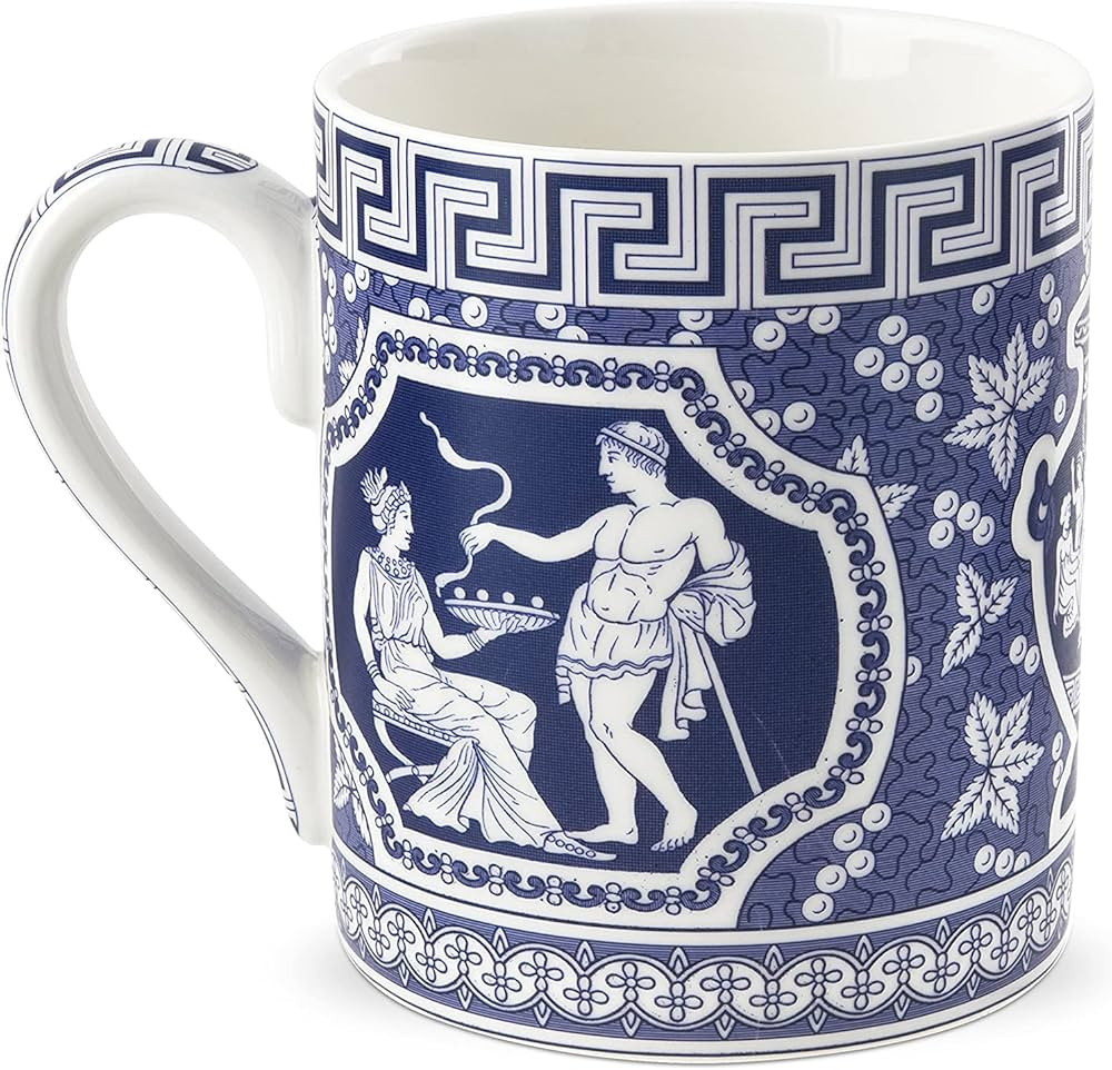 Spode Blue Room Collection Mug | Greek Motif | 16-Ounce | Large Cup for Coffee, Latte, Tea, and H... | Amazon (US)