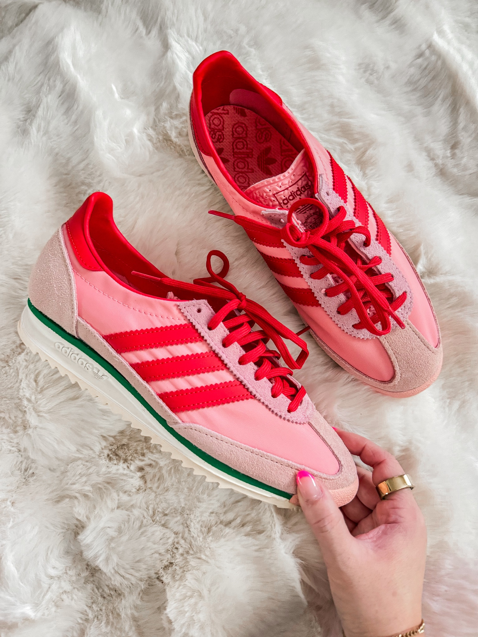 Cute spring Adidas sneakers! I sized down a half size and they fit perfectly! Come in a ton of colors! 

Adidas, sneakers, shoes, running shoes, red shoes, casual style, Nordstrom 

#LTKActive #LTKShoeCrush #LTKSaleAlert