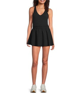 Under Armour Vanish V-Neck Sleeveless Racerback Fit & Flare Mini Dress | Dillard's | Dillard's