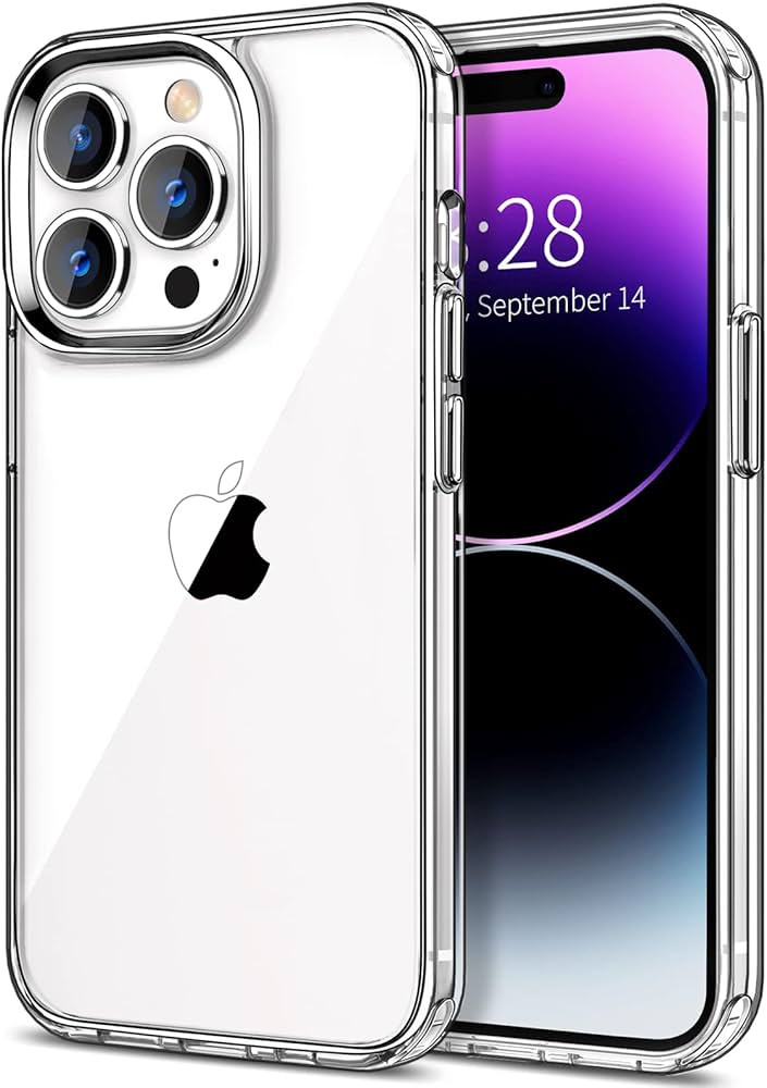 Hython Case for iPhone 14 Pro Max Case Clear, Non Yellowing Crystal Clear Anti-Scratch Hard PC & ... | Amazon (US)