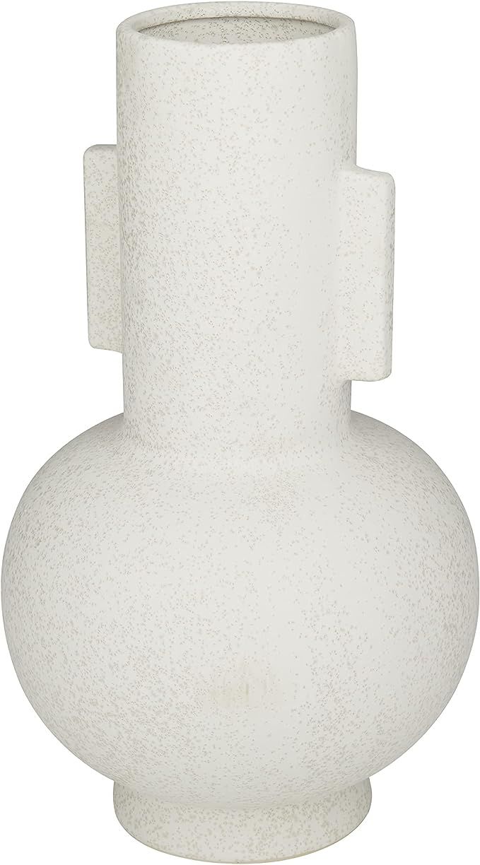 CosmoLiving by Cosmopolitan Ceramic Vase, 8" x 8" x 15", White | Amazon (US)