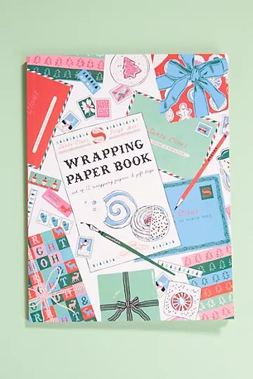 George & Viv Very Merry Wrapping Paper Book | Anthropologie (US)