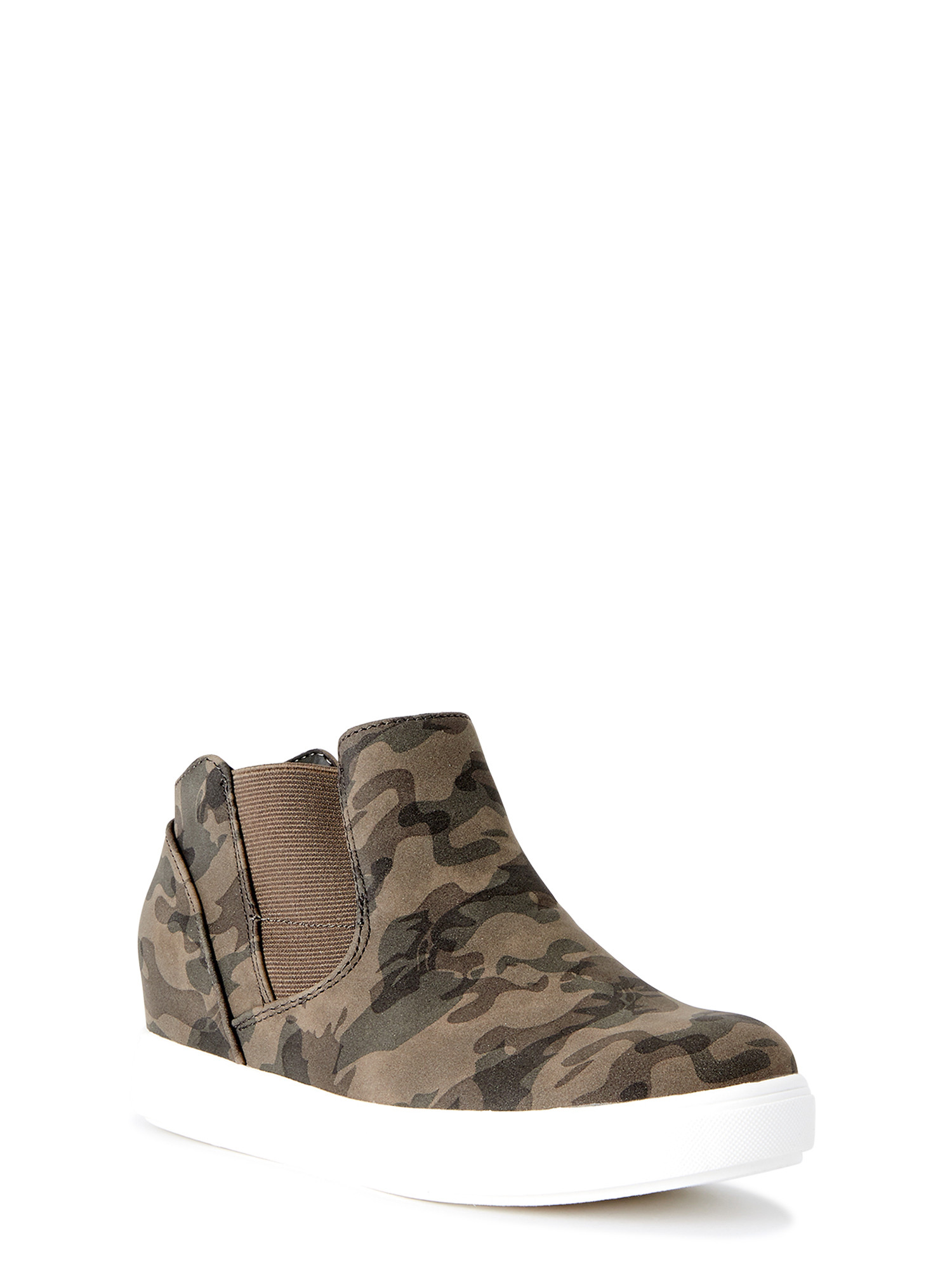 Time and Tru Women's Sneaker Wedge Bootie, Wide Width Available - Walmart.com | Walmart (US)