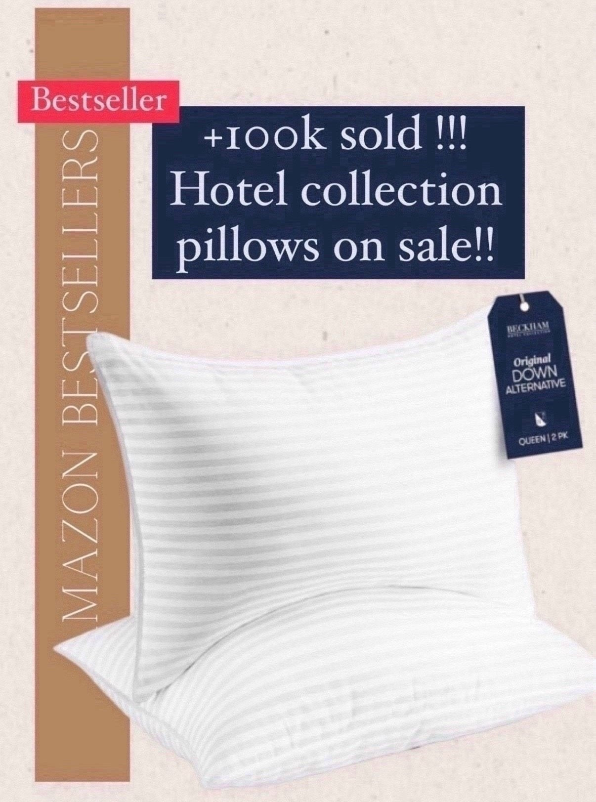 popular deal!!!

This hotel collection pillow has been a most loved bestseller and if you are in the market for new pillows then you should take a look.  There is a deal on it right now