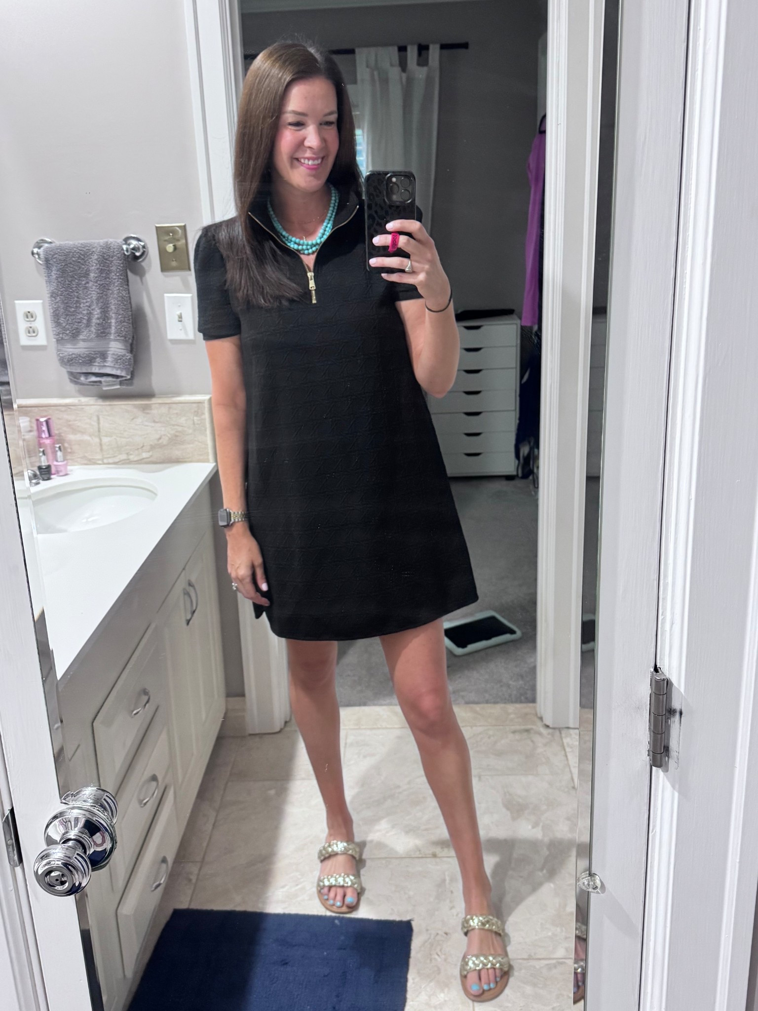 The MOST perfect work dress! Feminine details, flows away from the body and TTS 

#LTKStyleTip #LTKFindsUnder100 #LTKWorkwear