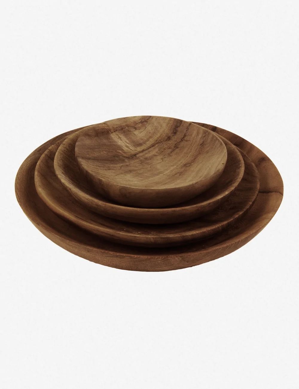 Shallow Dish, Teak Root (Set of 4) | Lulu and Georgia 