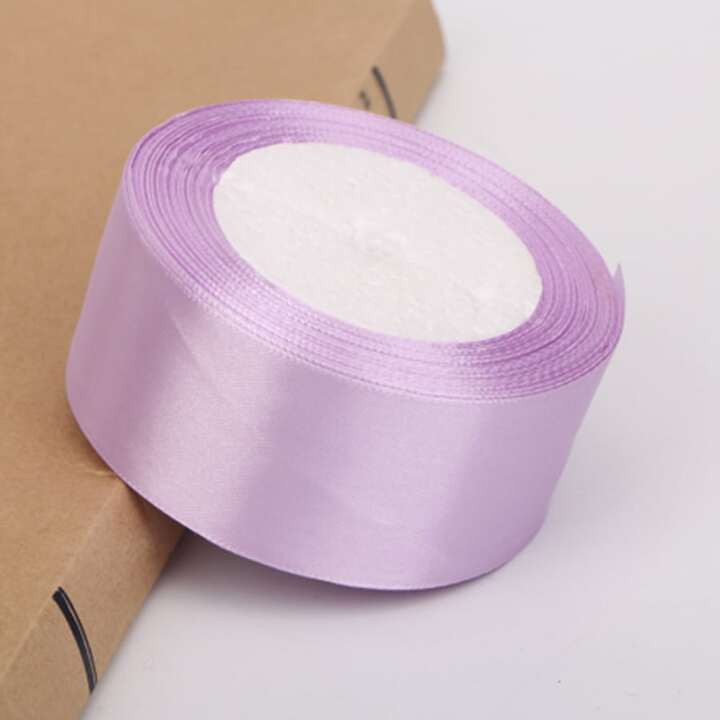 1pc 4cm Satin Ribbon For Di Gift Wrapping, Wedding Cake Decoration, Chair Back Decor, Purple Colo... | SHEIN