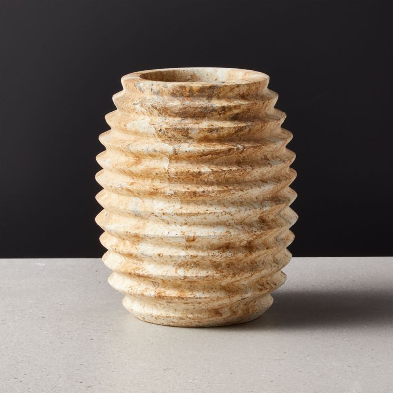 Rumi Sandstone Vase + Reviews | CB2 | CB2