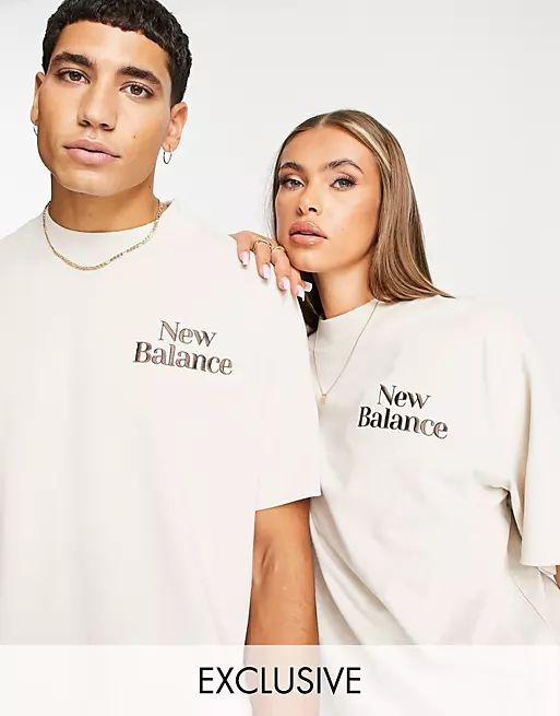New Balance Cookie sweat set in beige and brown | ASOS | ASOS (Global)