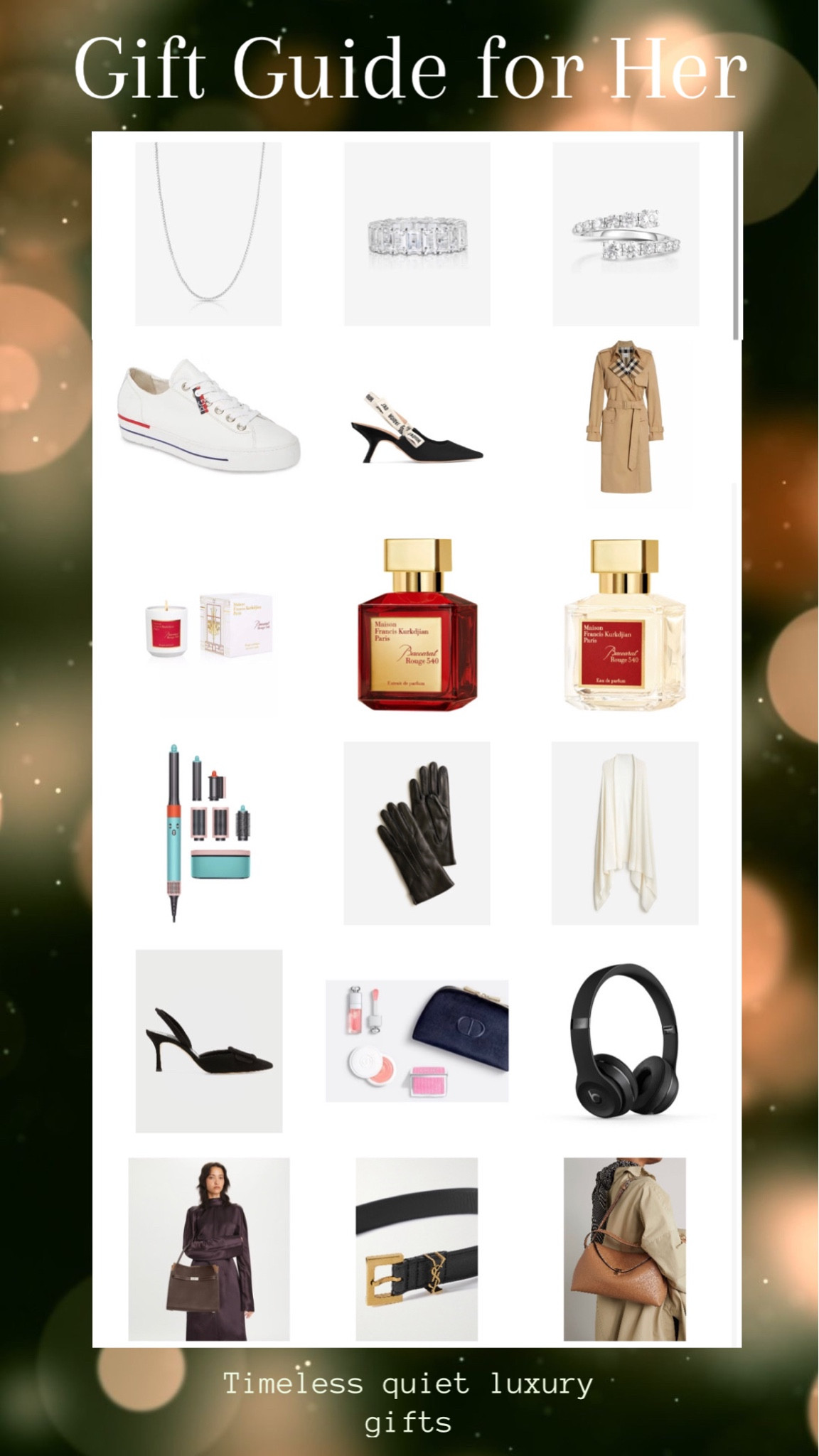 Part 2 | gift guide for her | for the ladies that appreciate quiet luxury and timeless quality pieces. 



#LTKsalealert #LTKworkwear #LTKitbag