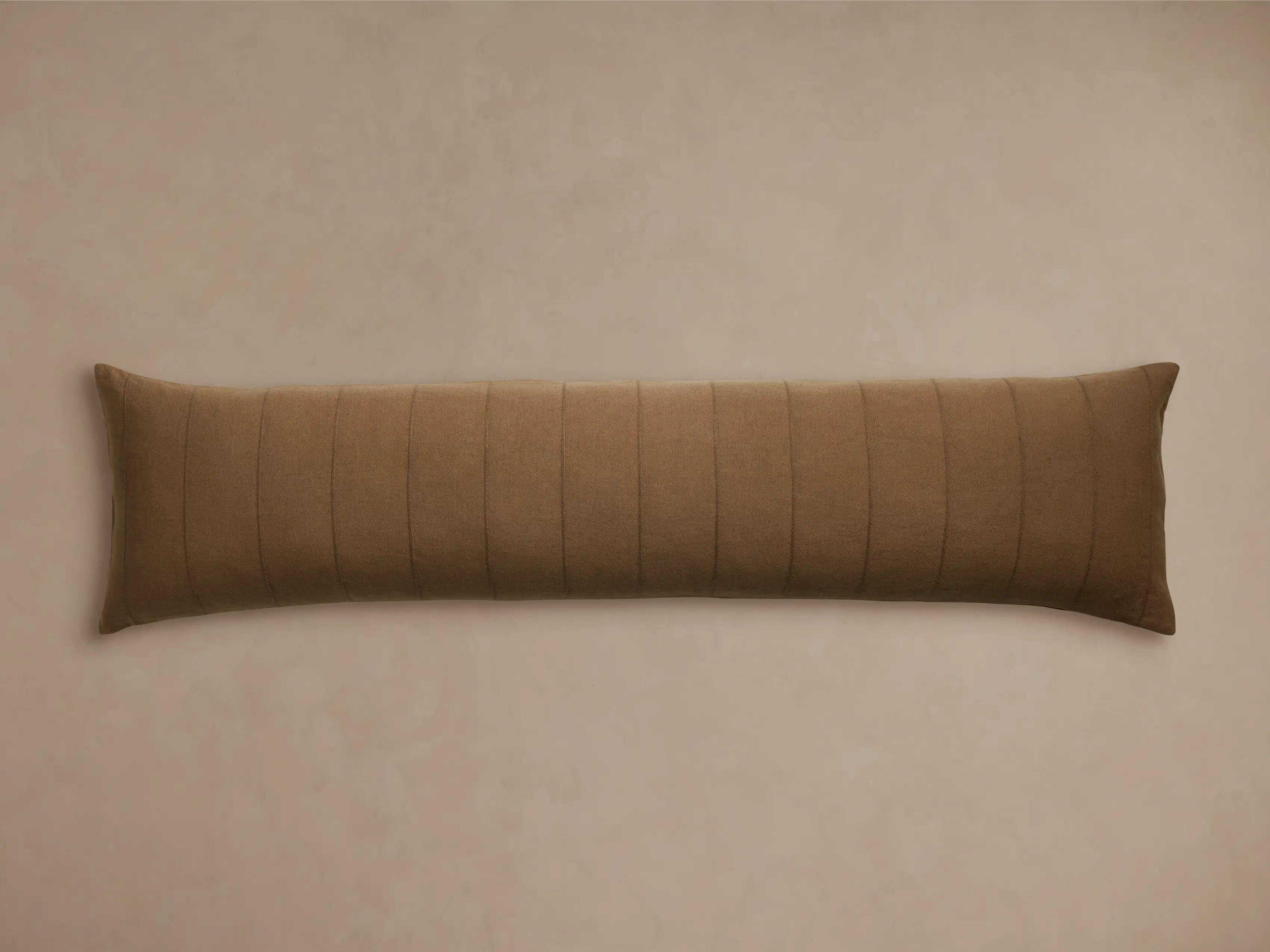 Linen Lumbar Pillow Cover in Cognac | Arhaus