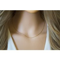 Simple Gold Chain Necklace/Thin Choker 14K Filled Layering Necklace Dainty | Etsy (US)