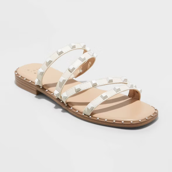 Women's Hollis Embellished Slide Sandals - A New Day™ | Target