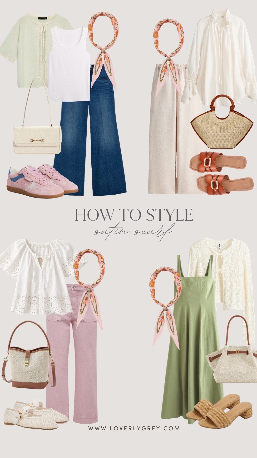 Satin scarves are my favorite way to elevate an outfit! This one from Zara is so good- I love the pattern on this one!

Loverly grey, how to style satin scarf, versatile spring summer wardrobe pieces, favorite fashion finds 2026 women, affordable style finds

#LTKSeasonal #LTKootd