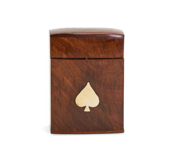 Wooden Playing Card Set Box | Cottonwood Company