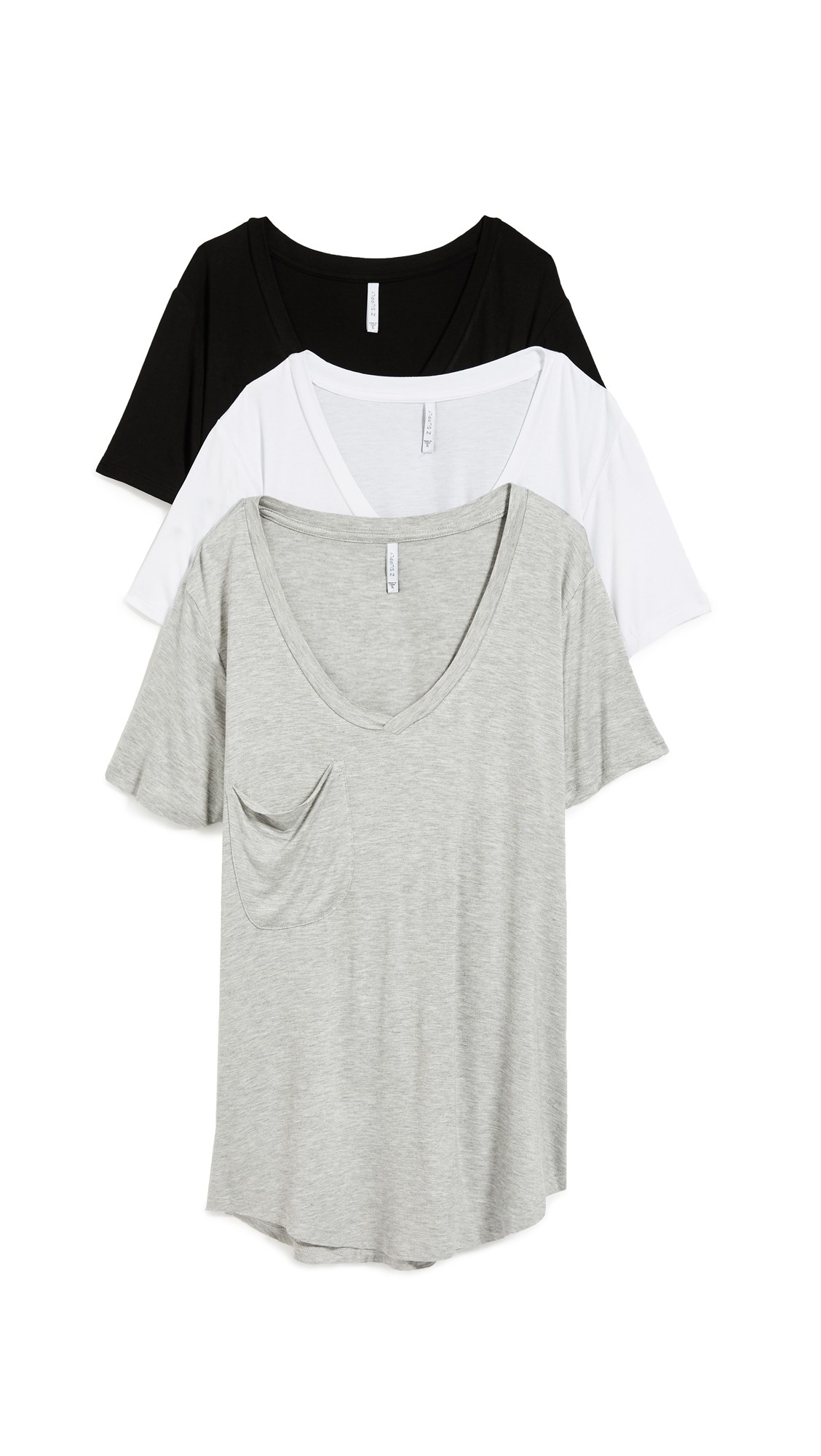 Z Supply Sleek Jersey Pocket Tee 3 Pack | Shopbop