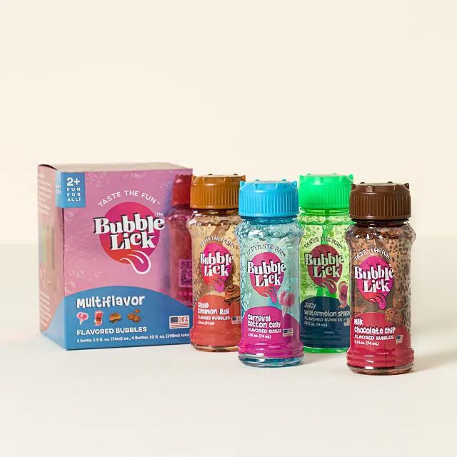 Lickable Bubbles Flavor Bursts - 4 Pack | UncommonGoods
