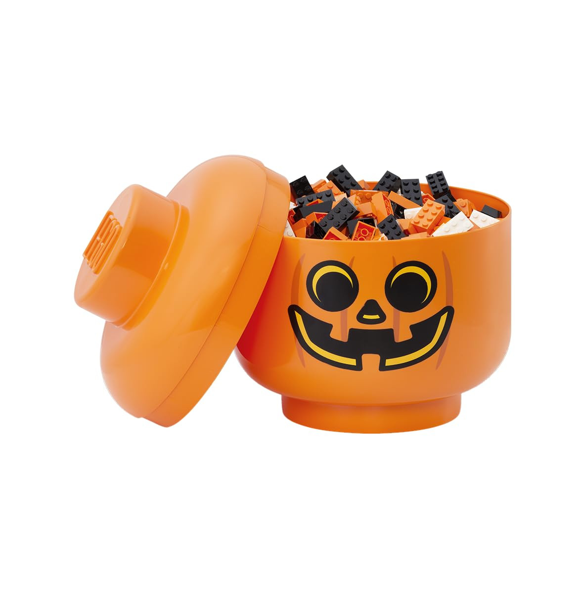 LEGO STORAGE HEAD (LARGE) - PUMPKIN - Polypropylene Storage Box with Lid for Kids' Toy Storage, S... | Amazon (US)