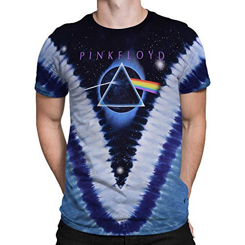 Liquid Blue Unisex-Adult's Standard Pink Floyd Pyramid V Tie Dye T-Shirt, Small | Amazon (US)