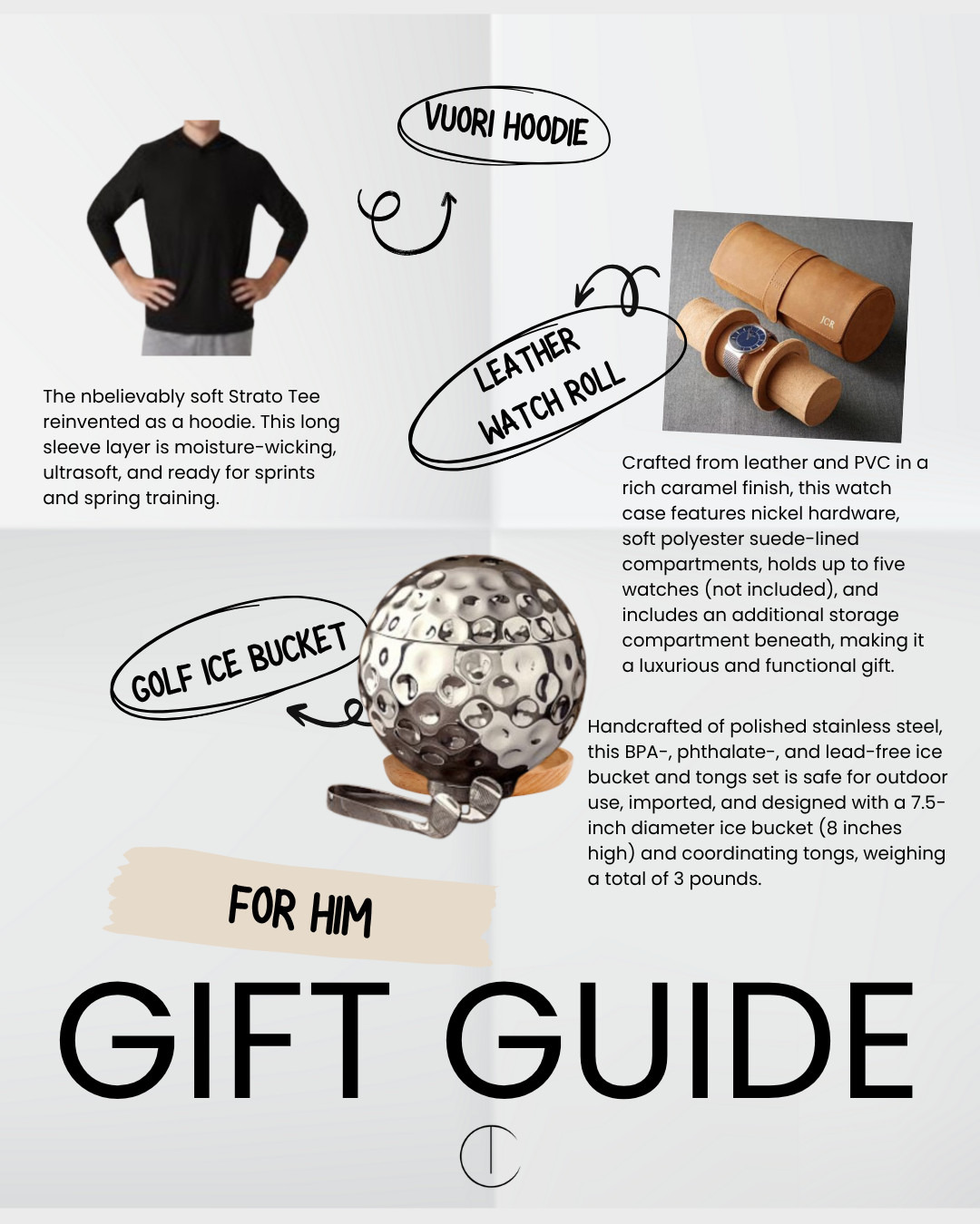 Struggling to find the best holiday gifts for men? These top-rated picks check every box: men’s watch roll organizer, golfer gift ice bucket, Vuori performance hoodie, Tumi Delta ID Lock Wallet, David Yurman men’s jewelry bracelet, and acrylic tumbling tower game for the guy who loves modern luxury and unique gifts. 

 #LTKGiftGuide #LTKHoliday #LTKMens