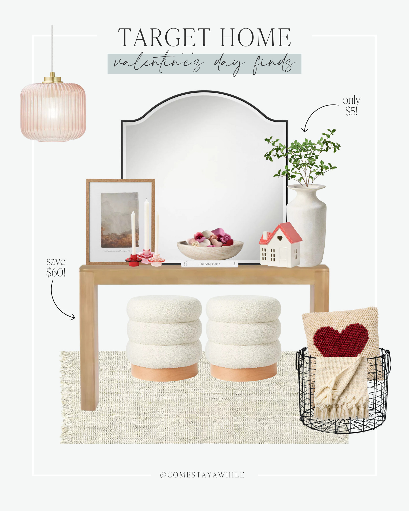 I found the cutest neutral Valentine's Day entryway decor @target 💕

Entryway Decor | Target Home | Valentine's Day 

Come Stay Awhile, Amanda Vernaci 

 #LTKSeasonal #LTKHome