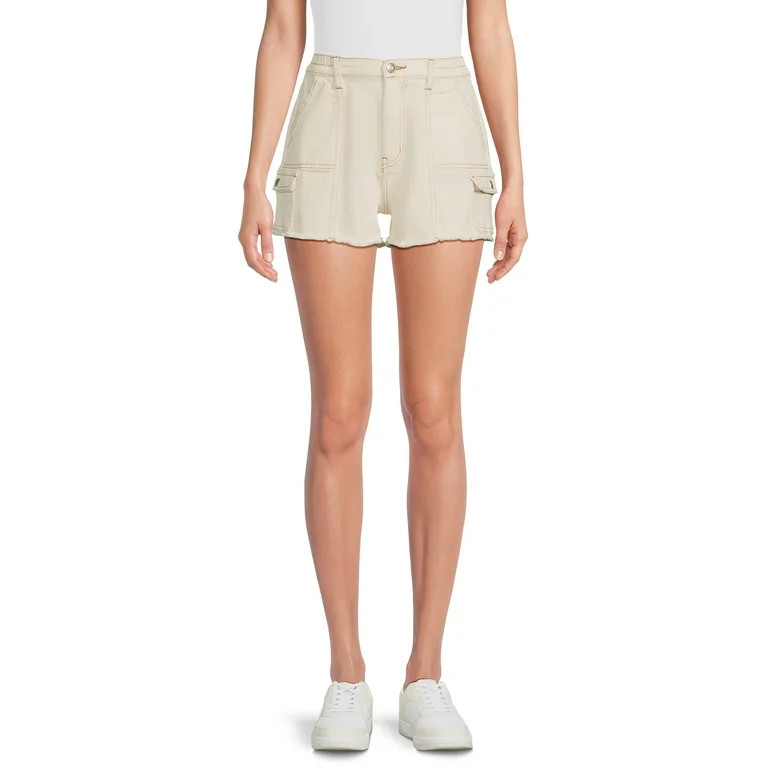 Madden NYC Juniors Ultra High Rise Utility Shorts - Walmart.com | Walmart (US)