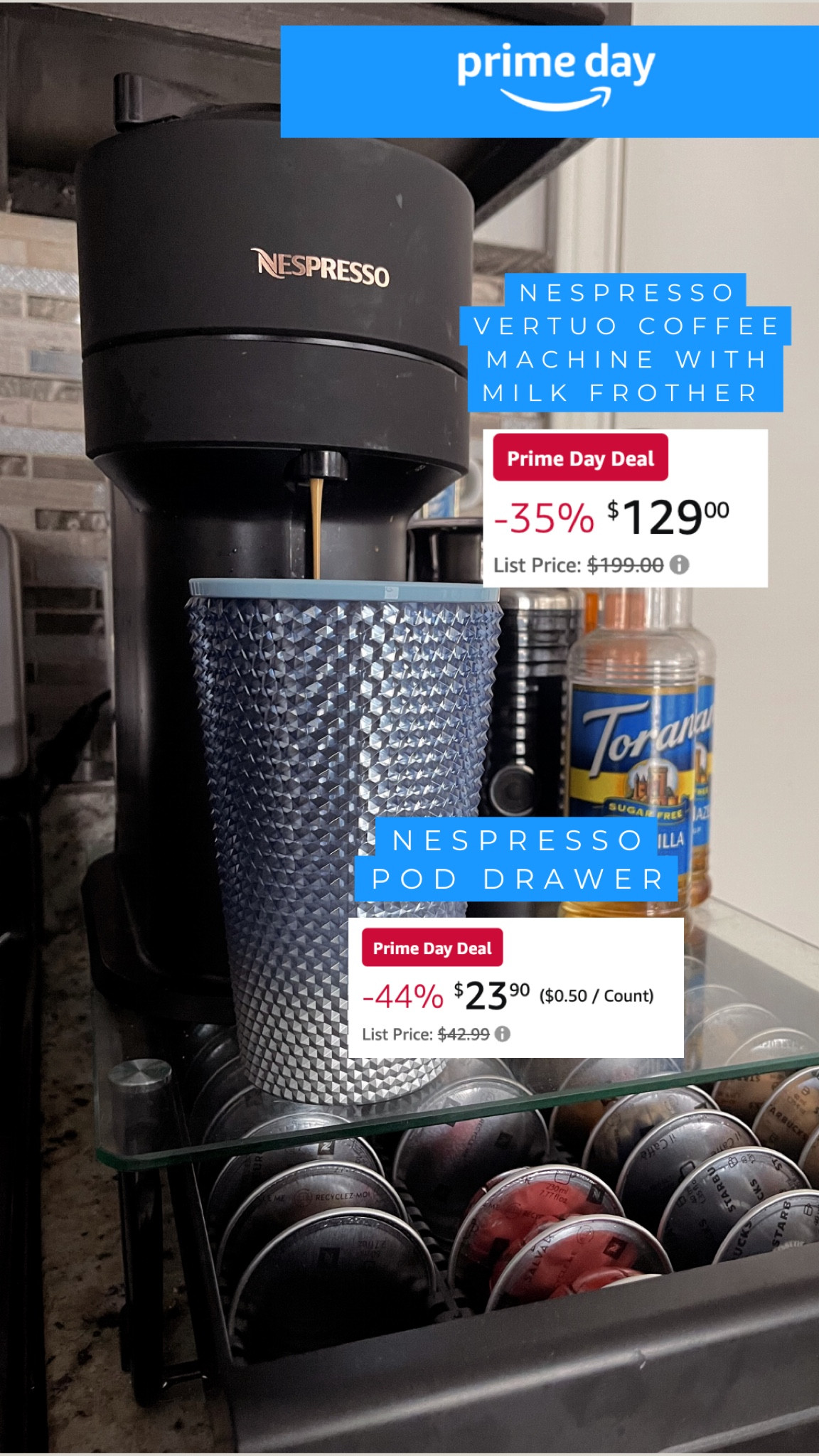 Prime day sales!

Nespresso, prime day finds, Amazon finds, Amazon home, coffee machine, wedding gift idea, bridal shower gift idea, housewarming gift idea 

#LTKHome #LTKSaleAlert #LTKSeasonal