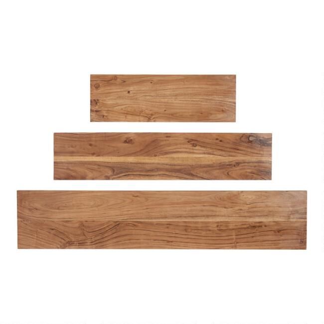 Organic Edge Wood Mix & Match Wall Shelves | World Market
