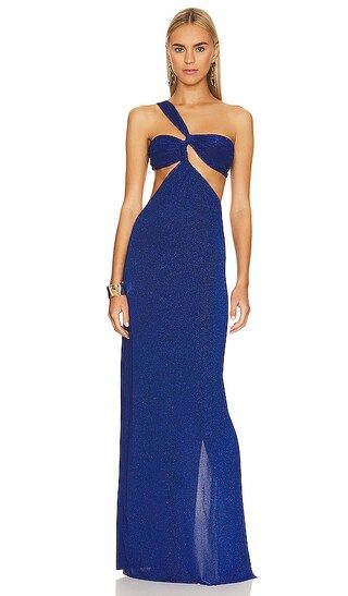 Noah One Shoulder Maxi Dress in Noche Azul | Revolve Clothing (Global)