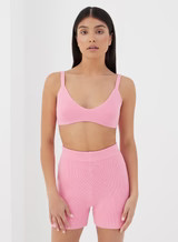 Pink Lag Knitted Bralet - Jet | 4th & Reckless
