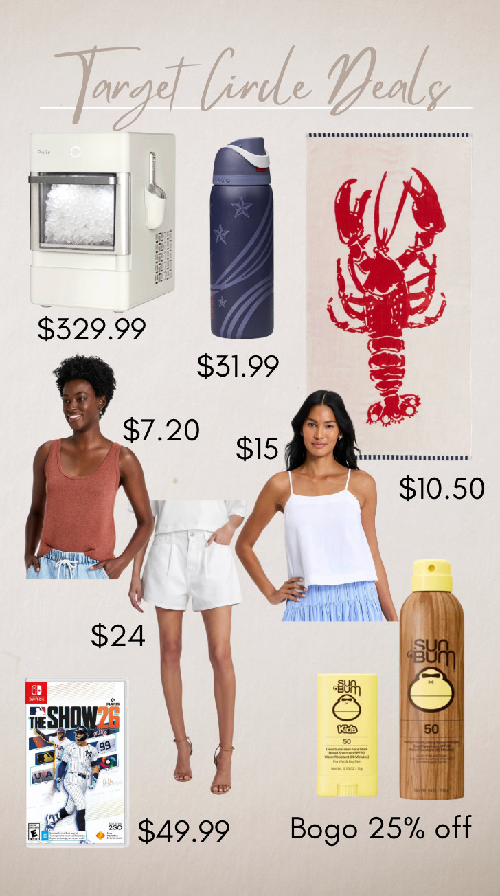 Some really good deals and prices!!! I wear a small in the slub knit tank and got a medium in the linen tank and 8 in the shorts! I love sunbum sunblock and the super goop - The Show 26 is amazing too...we have 24 but I am surprising my son since he did so well in baseball this year and worked so hard! Oversized beach towel, the owalas are amazing and can't wait to get my nugget ice maker in this color! 

 #LTKmomlife #LTKSeasonal #LTKSaleAlert