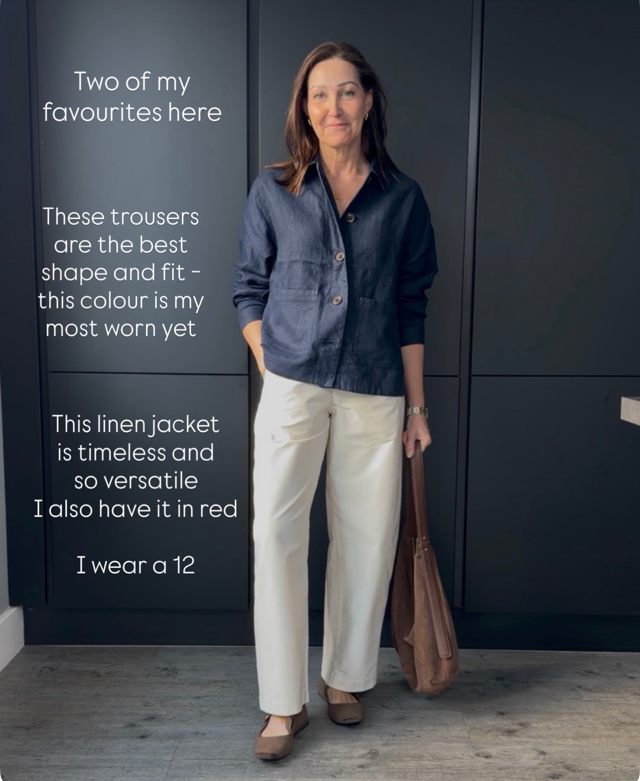 One of my favourite combos and two of my best buys. These jersey trousers are so good in this off white. The shape, fabric and style makes them so wearable and comfy. The linen jacket is a smarter way to wear linen and comes in other gorgeous colours. I wear a small trousers and 12 jacket

#LTKspring #LTKstyletip #LTKuk