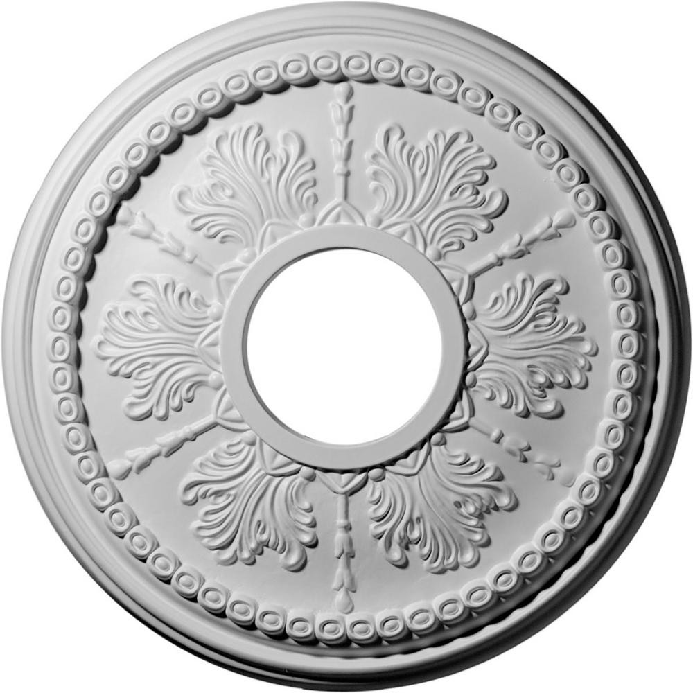 Ekena Millwork 13-7/8" x 3-3/4" I.D. x 1-1/4" Tirana Urethane Ceiling Medallion (Fits Canopies up... | The Home Depot