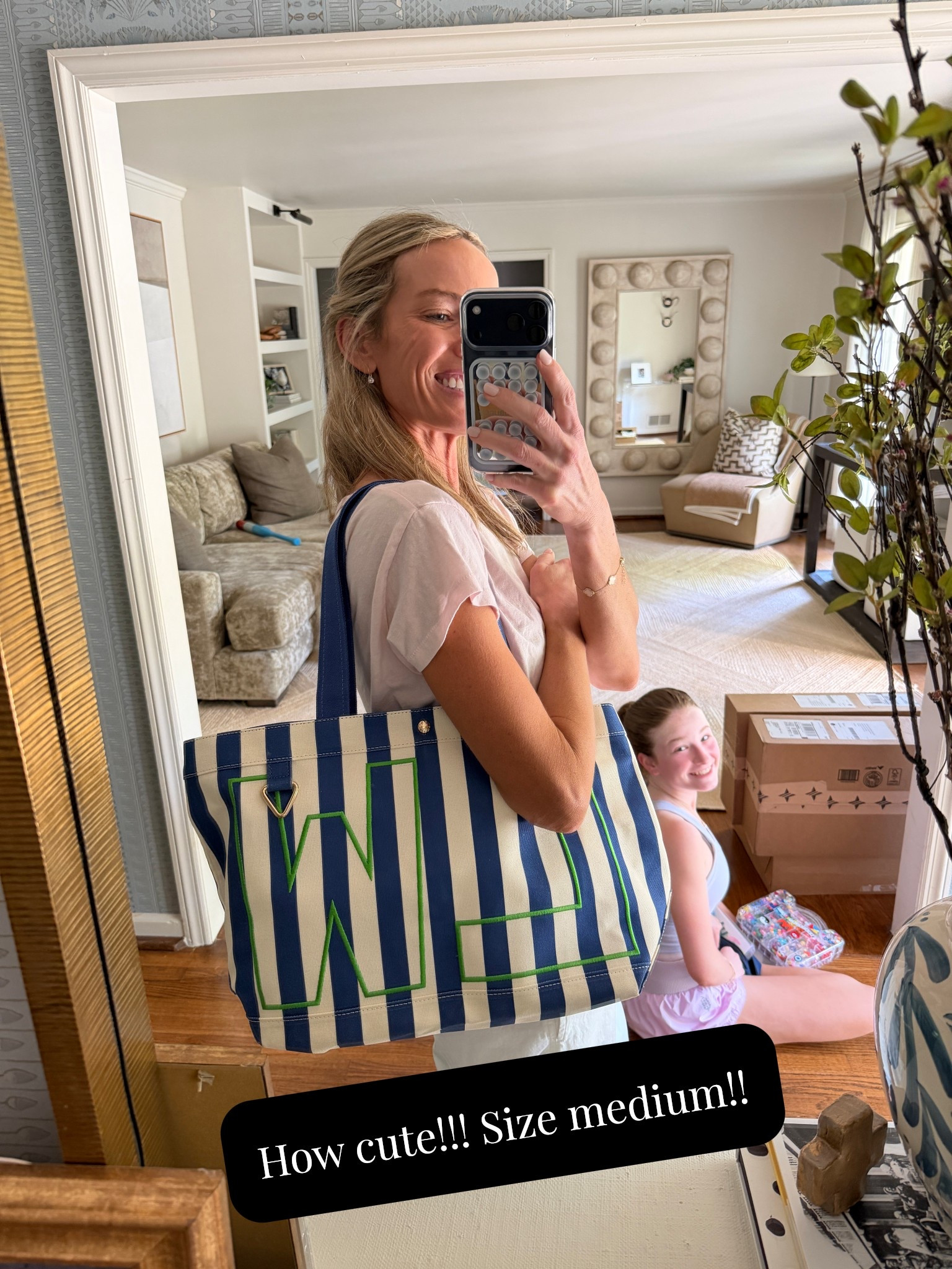 Love the striped!!! Medium!! 