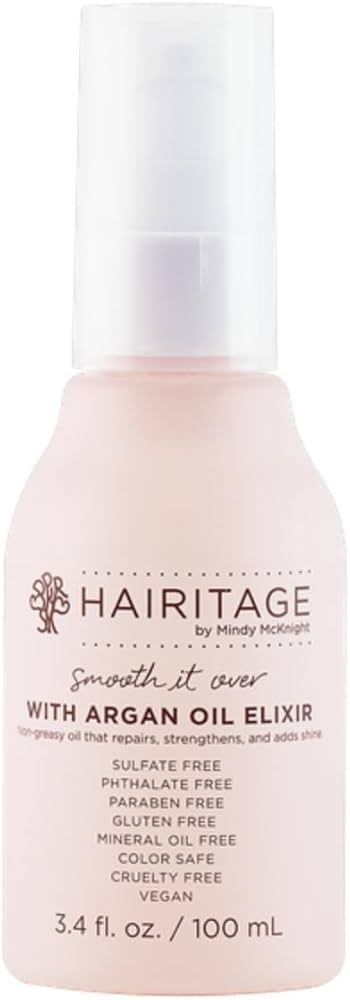 Hairitage Smooth It Over - Argan Oil - Lightweight Formula for Conditioner + Styling + Finishing ... | Amazon (US)