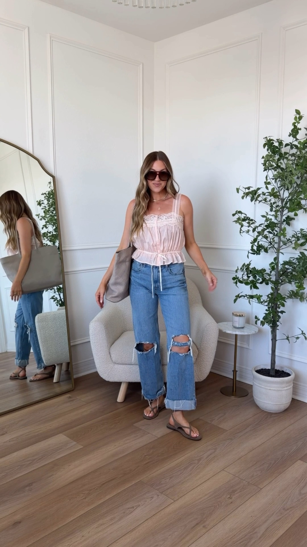 Easy spring outfit! Wearing a small tank and 27 short jeans (I got the short length so they’d be cropped)

#LTKootd #LTKgrwm